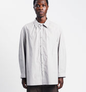 Amomento Stripe Shirring Oversized Shirts | Rezet Store