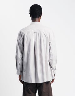 Amomento Stripe Shirring Oversized Shirts | Rezet Store
