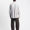 Amomento Stripe Shirring Oversized Shirts | Rezet Store