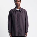 Amomento Stripe Shirring Oversized Shirts | Rezet Store