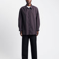Amomento Stripe Shirring Oversized Shirts | Rezet Store