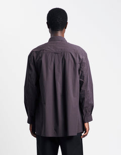 Amomento Stripe Shirring Oversized Shirts | Rezet Store