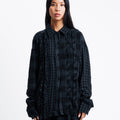 OPEN YY Crinkled Ruffle Shirt | Rezet Store