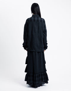 OPEN YY Rolled Waist Tiered Skirt | Rezet Store