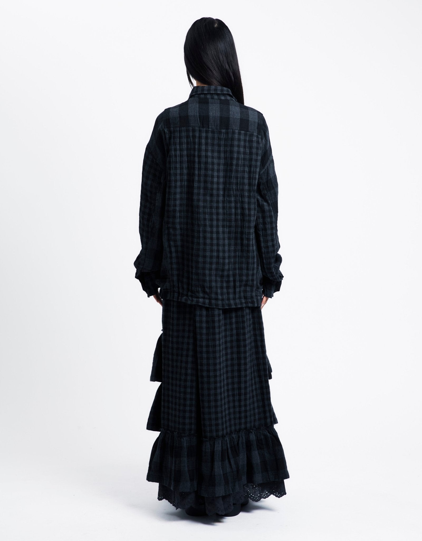 OPEN YY Rolled Waist Tiered Skirt | Rezet Store