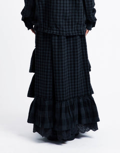 OPEN YY Rolled Waist Tiered Skirt | Rezet Store