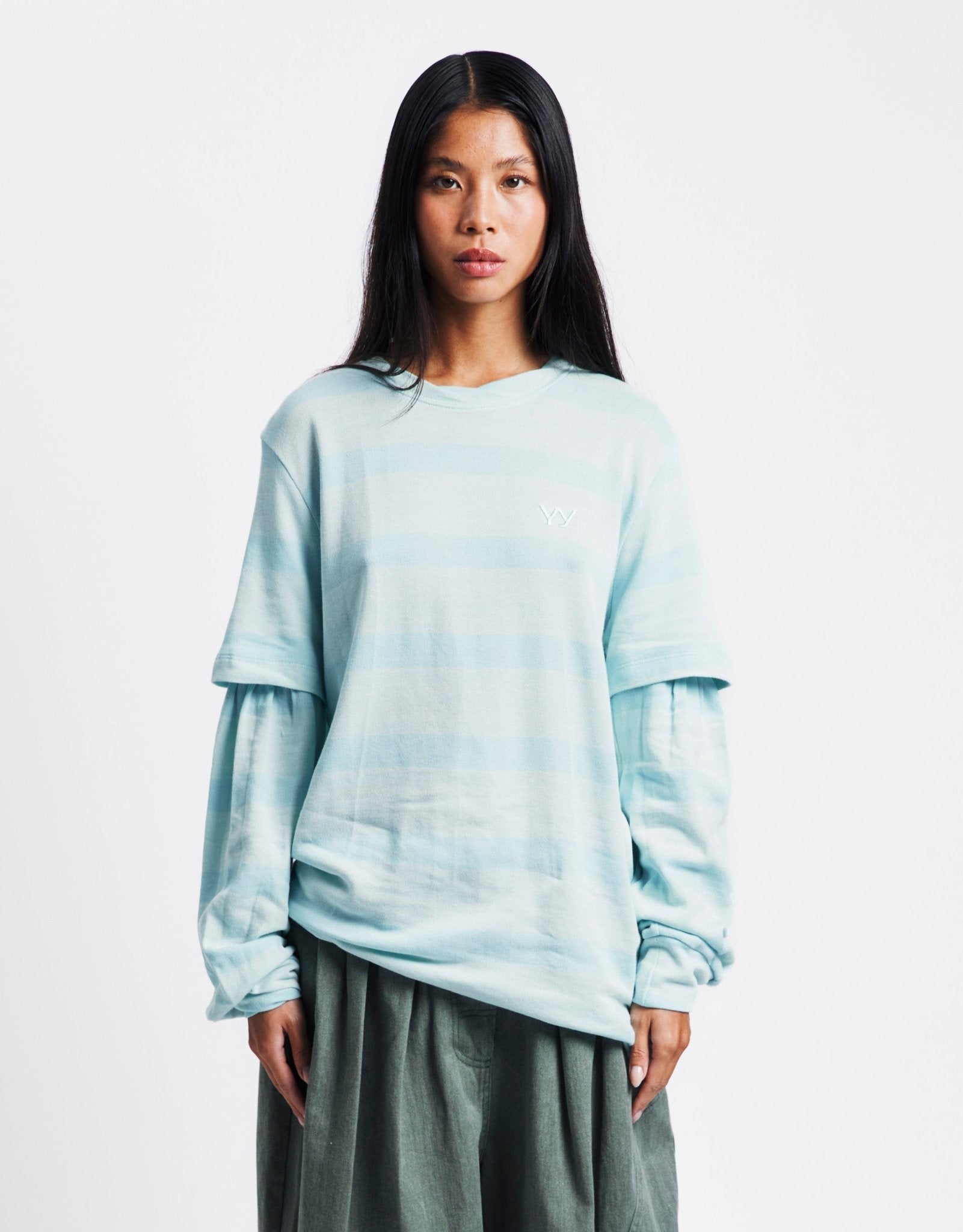 OPEN YY Layered Stripe T-Shirt | Rezet Store