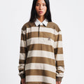 OPEN YY Stripe Trim Rugby Shirt | Rezet Store