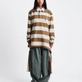 OPEN YY Stripe Trim Rugby Shirt | Rezet Store