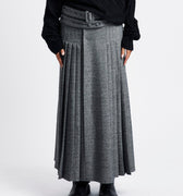 OPEN YY Double Belted Maxi Skirt | Rezet Store