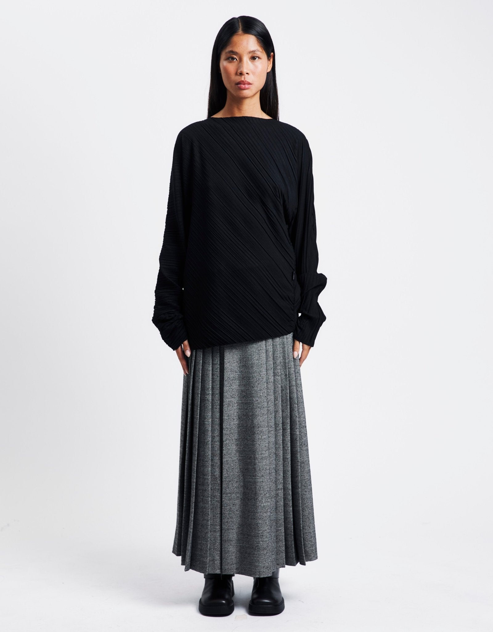 OPEN YY Double Belted Maxi Skirt | Rezet Store