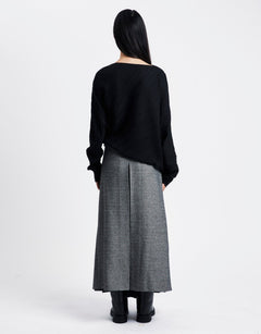 OPEN YY Double Belted Maxi Skirt | Rezet Store