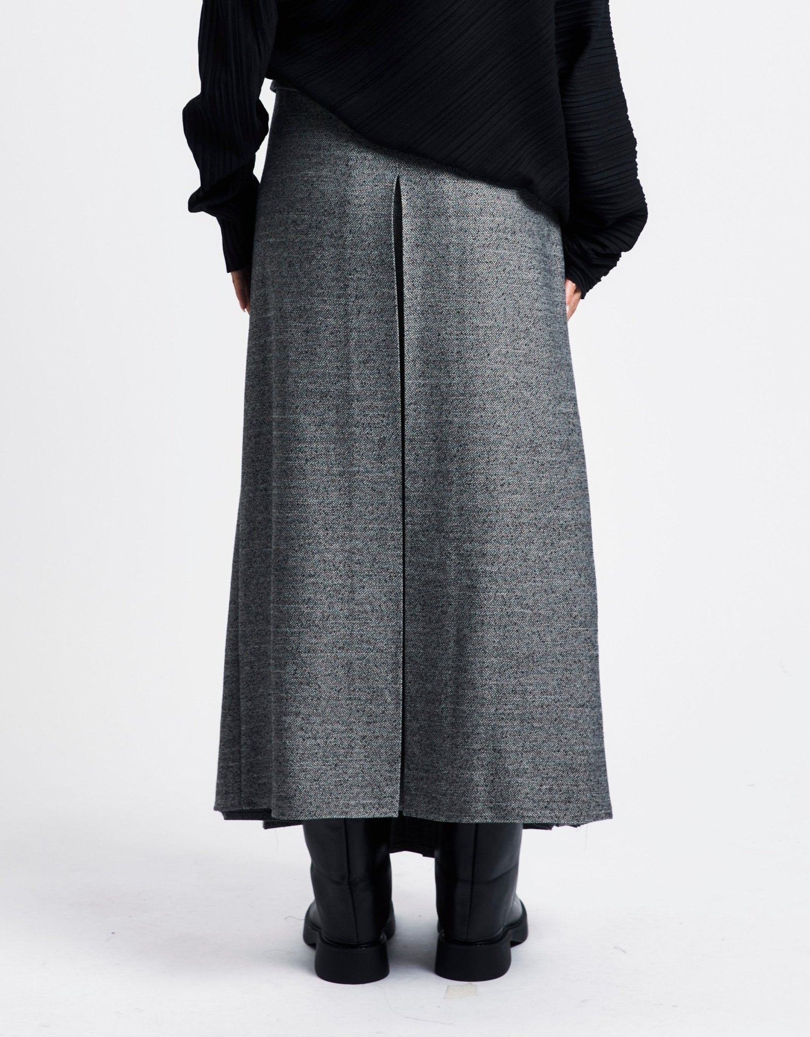 OPEN YY Double Belted Maxi Skirt | Rezet Store