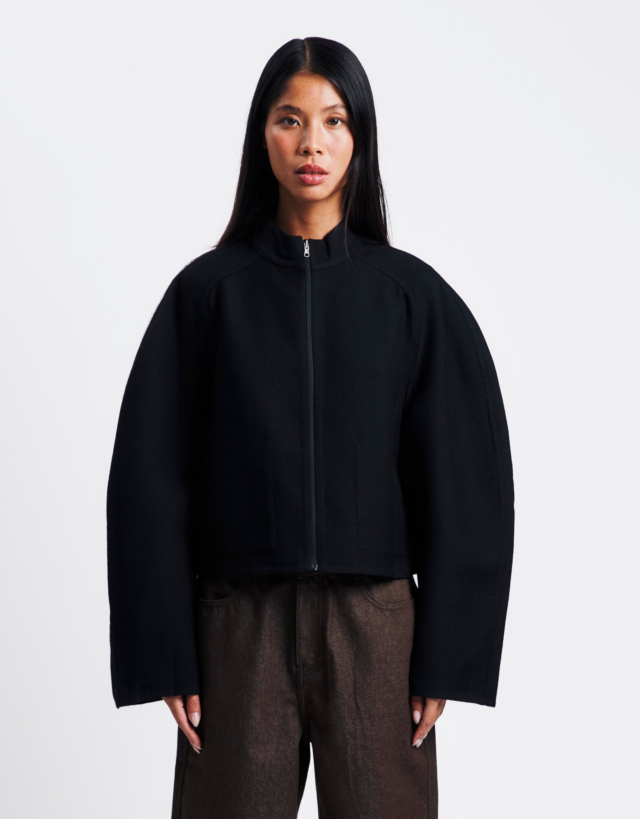 Handmade Raglan Crop Jacket