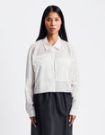 Amomento Drawer Pocket Crop Shirts | Rezet Store