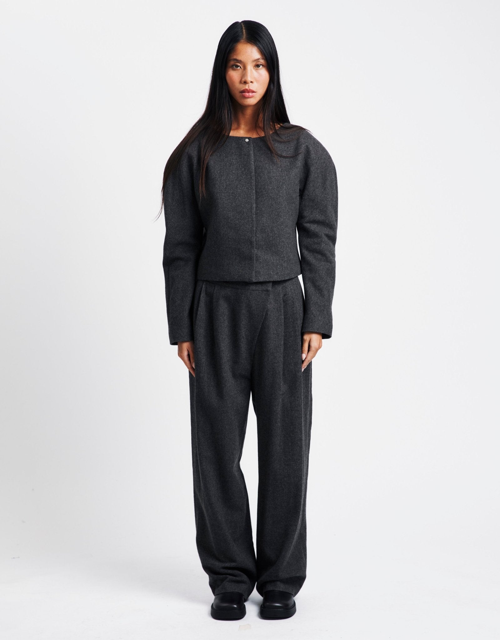 Amomento Rounded Shoulder Jacket | Rezet Store