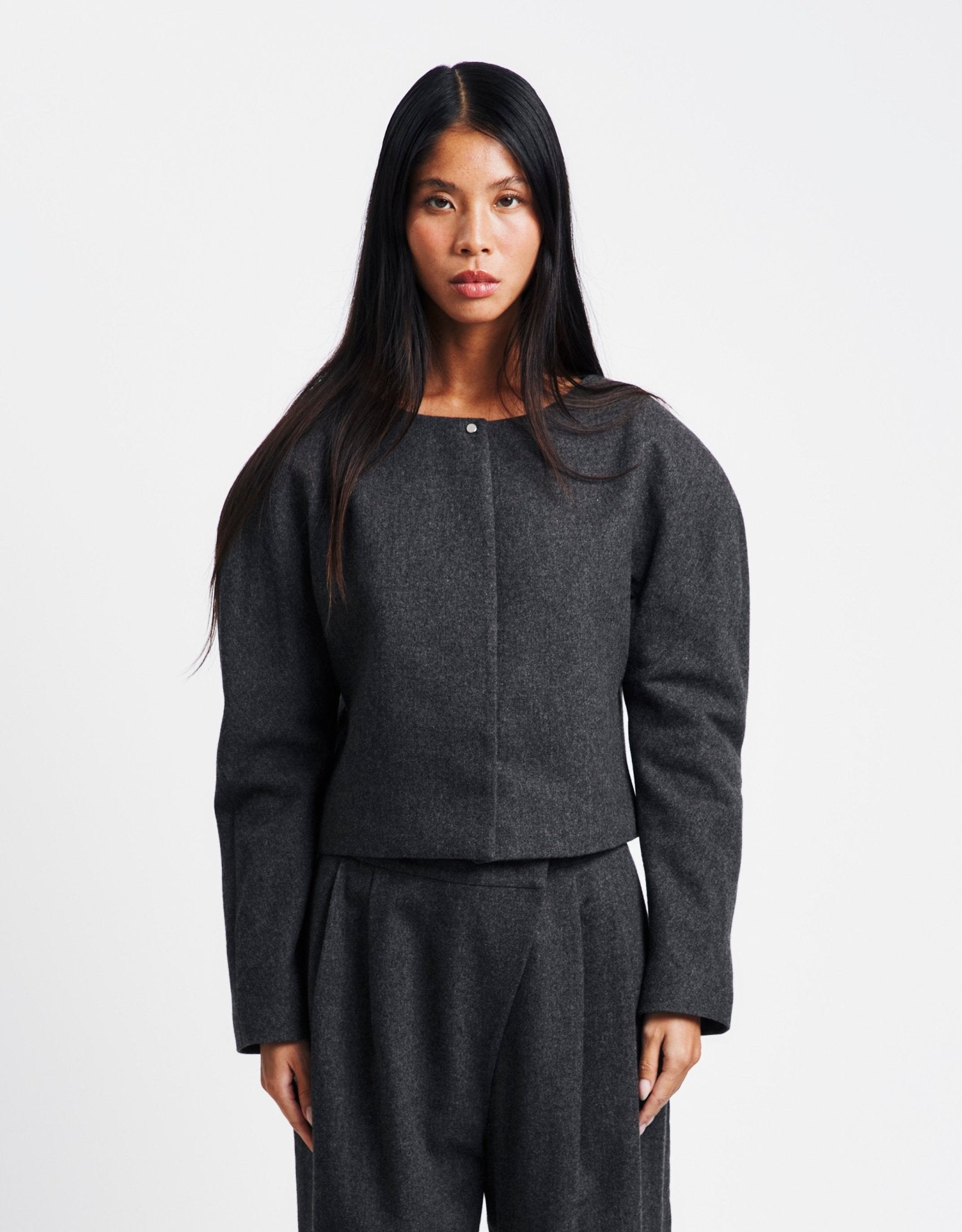 Amomento Rounded Shoulder Jacket | Rezet Store