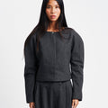 Amomento Rounded Shoulder Jacket | Rezet Store