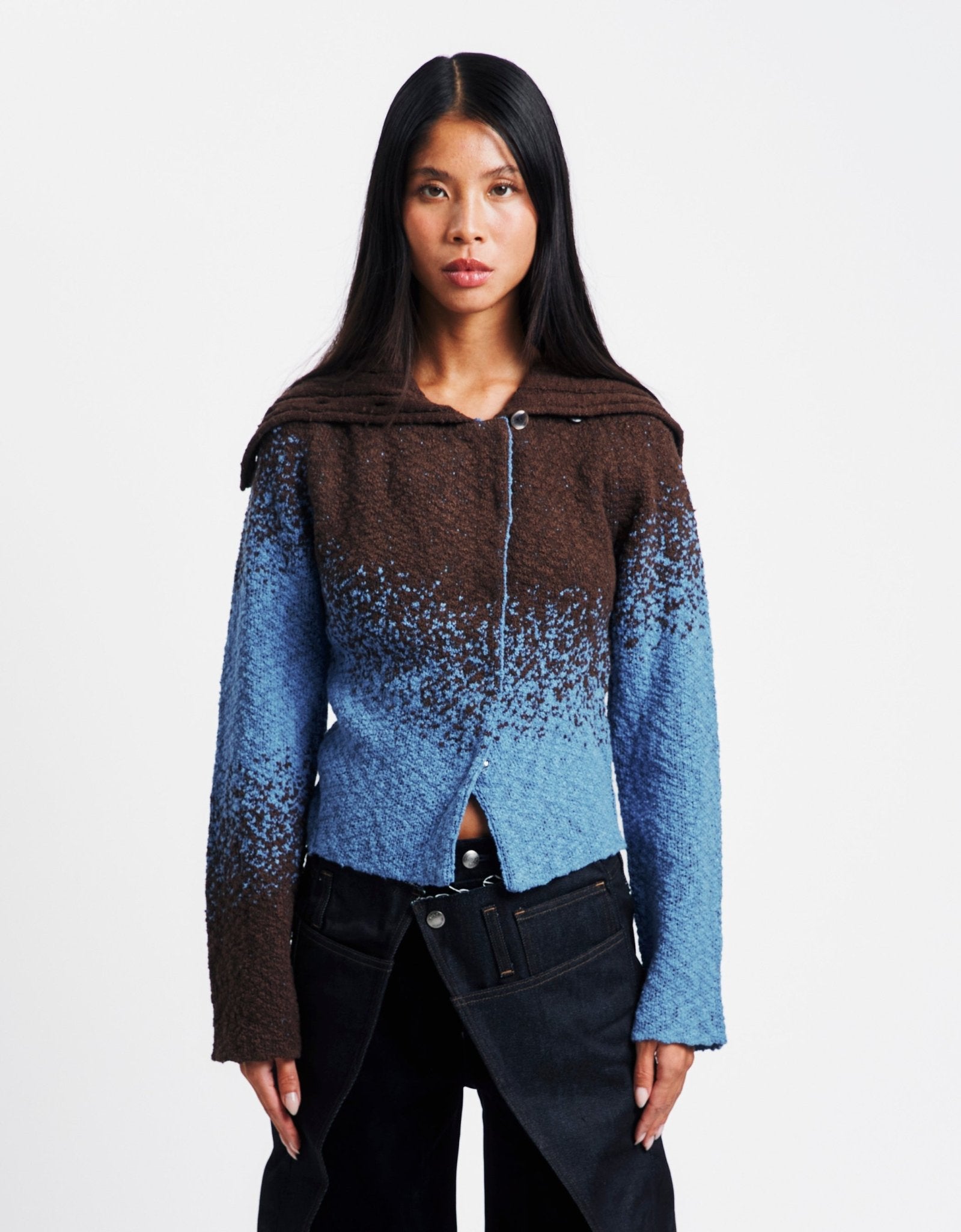 Andersson Bell Flow Jaquard Short Cardigan | Rezet Store