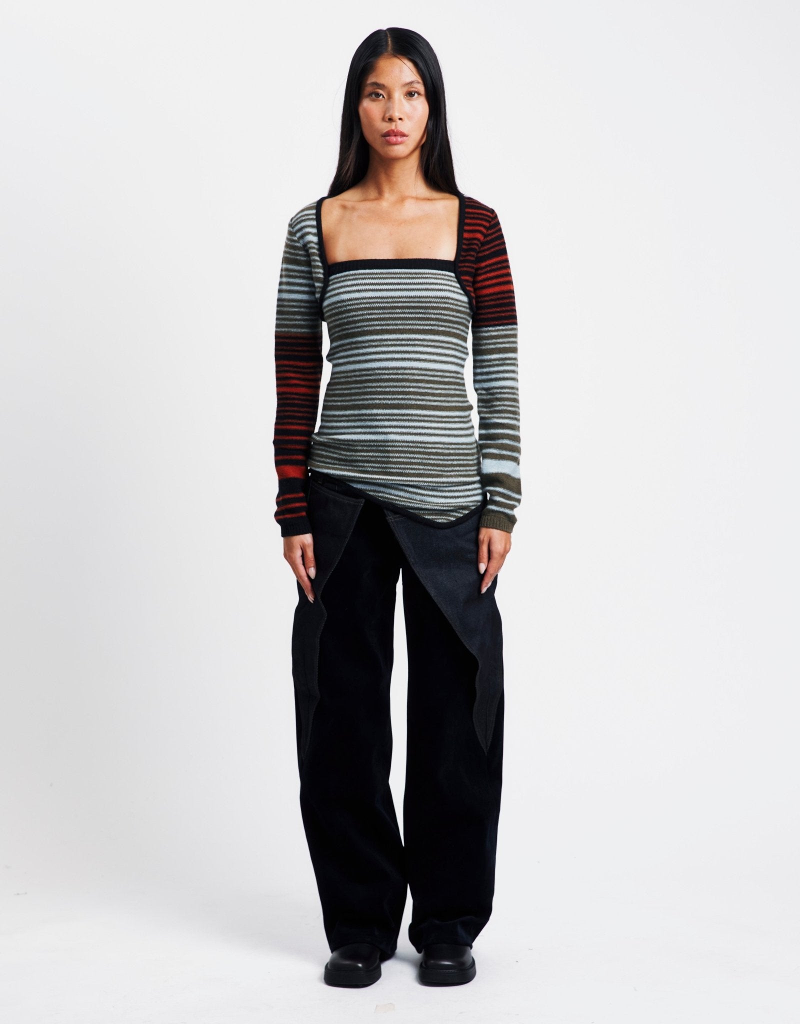 Andersson Bell Nora Multi Stripe Bolero Top | Rezet Store