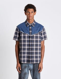 Andersson Bell Denim & Check Raw - Cut Shirts | Rezet Store