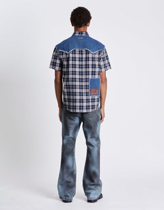 Andersson Bell Denim & Check Raw - Cut Shirts | Rezet Store