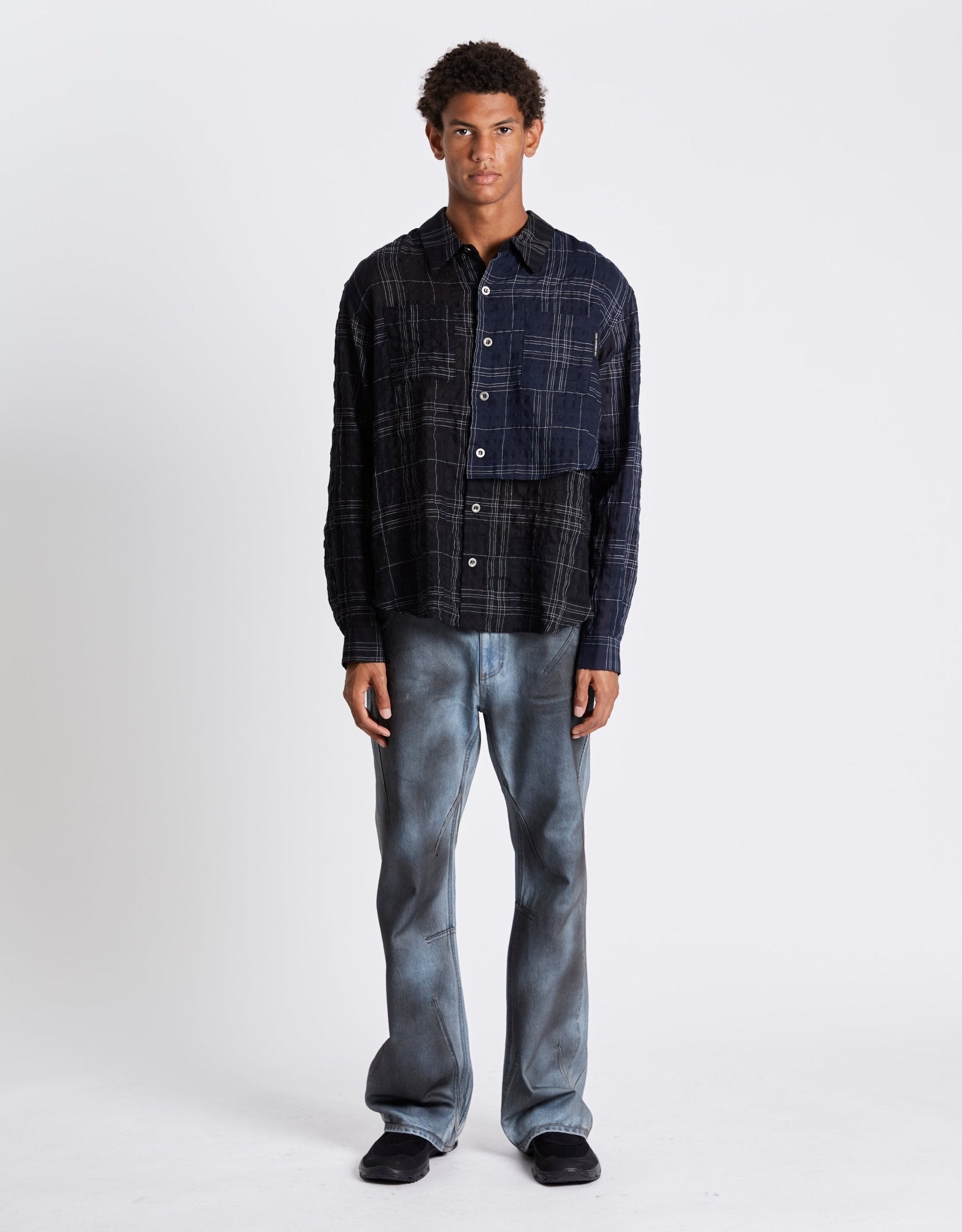 Andersson Bell Check Layered Shirts | Rezet Store