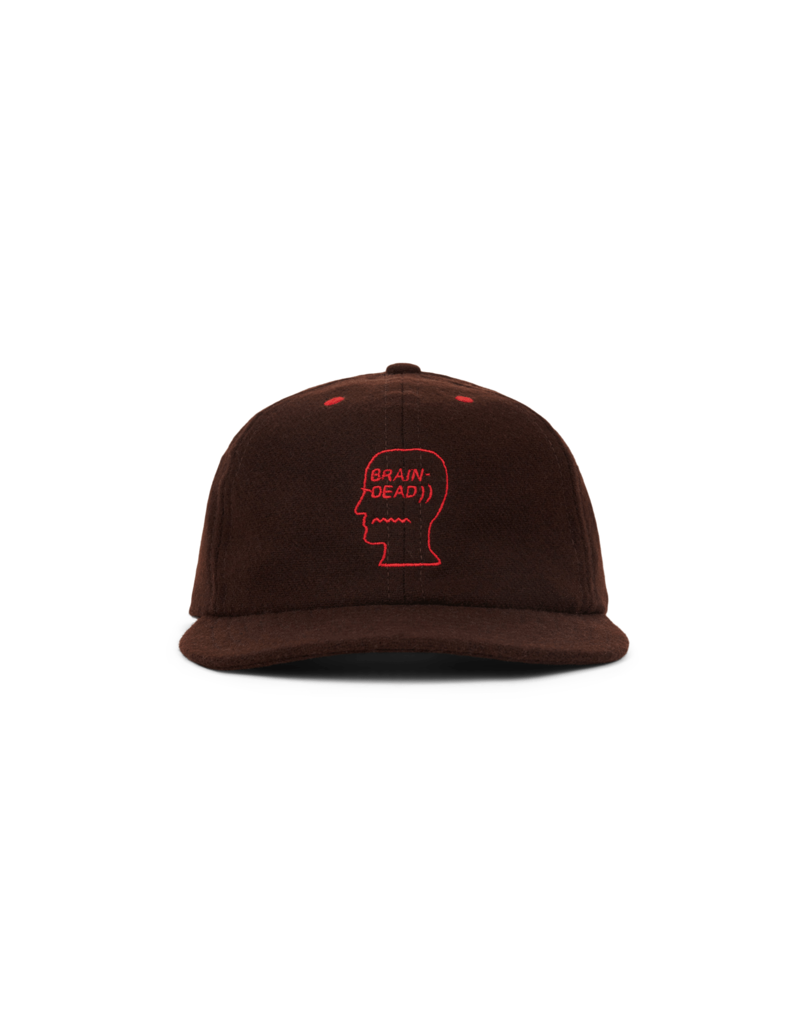 Brain Dead Flannel Classic Logohead 6 Panel Hat | Rezet Store
