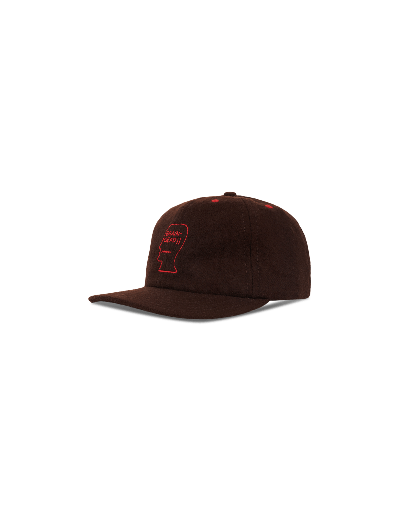 Brain Dead Flannel Classic Logohead 6 Panel Hat | Rezet Store