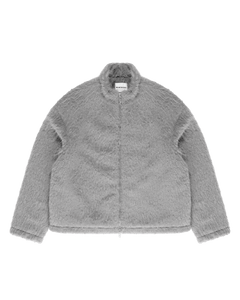 Faux Alpaca Track Jacket