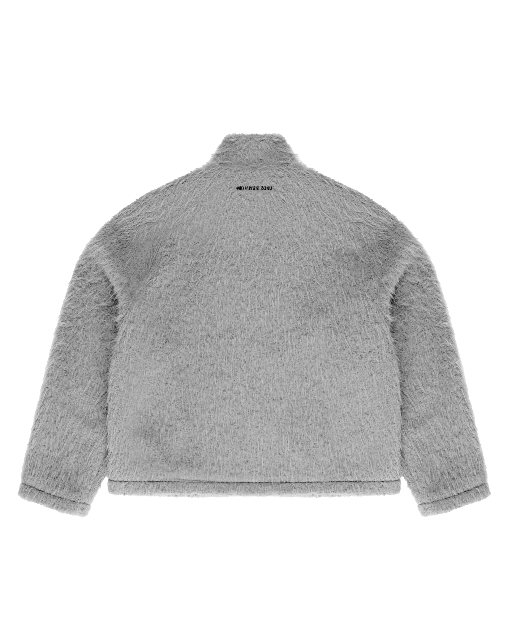 Faux Alpaca Track Jacket