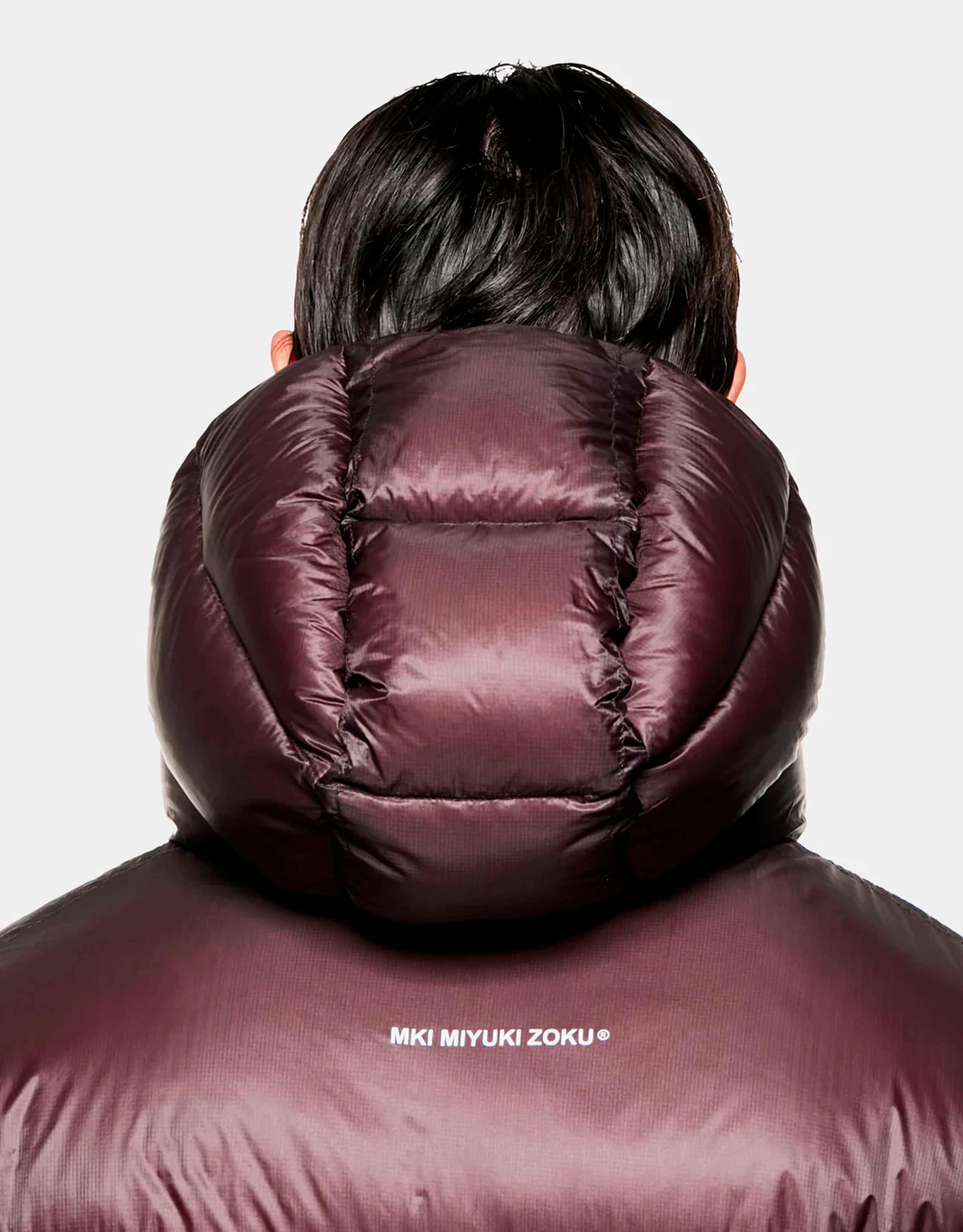 Translucent Hooded Bubble Jacket