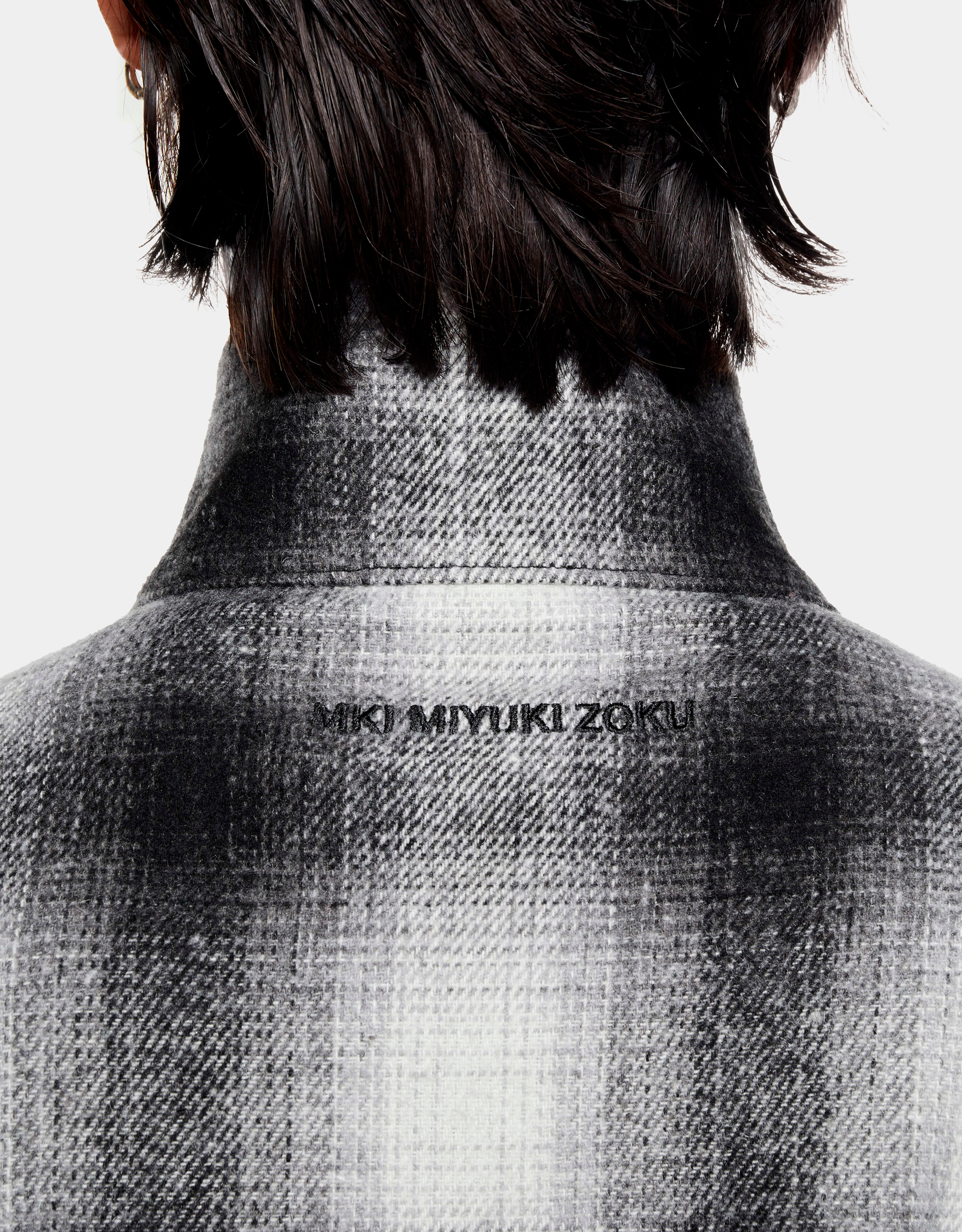 Wool Check Track Jacket