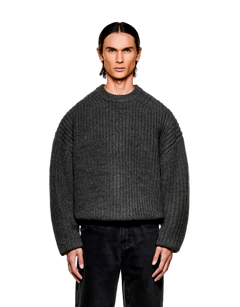 Chunky Rib Knit Crewneck