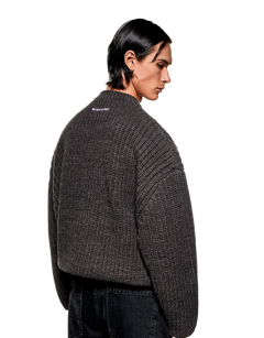 Chunky Rib Knit Crewneck