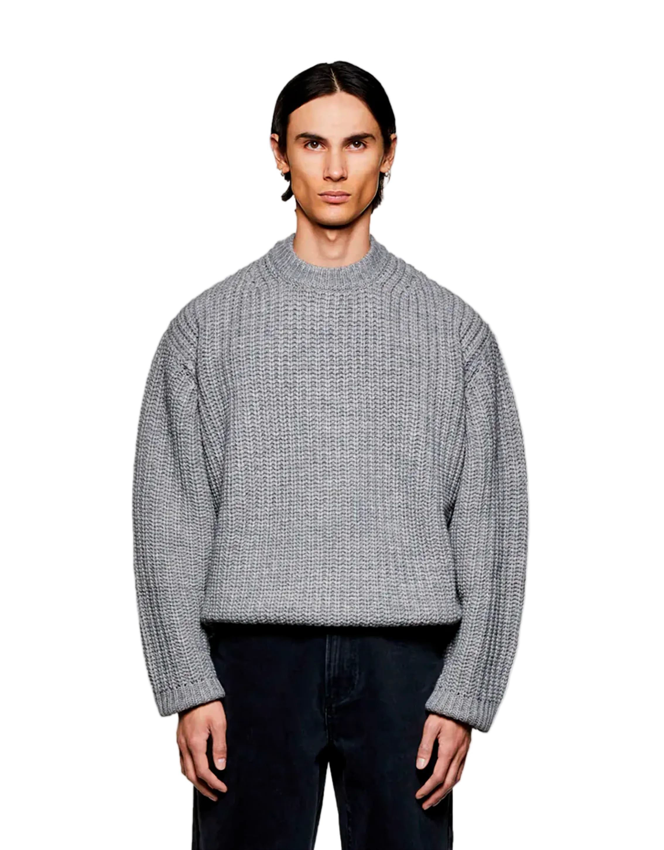 Chunky Rib Knit Crewneck