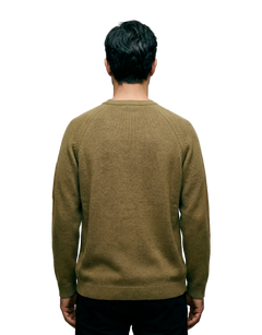 Cotton Chenille Crewneck Lens Sweater