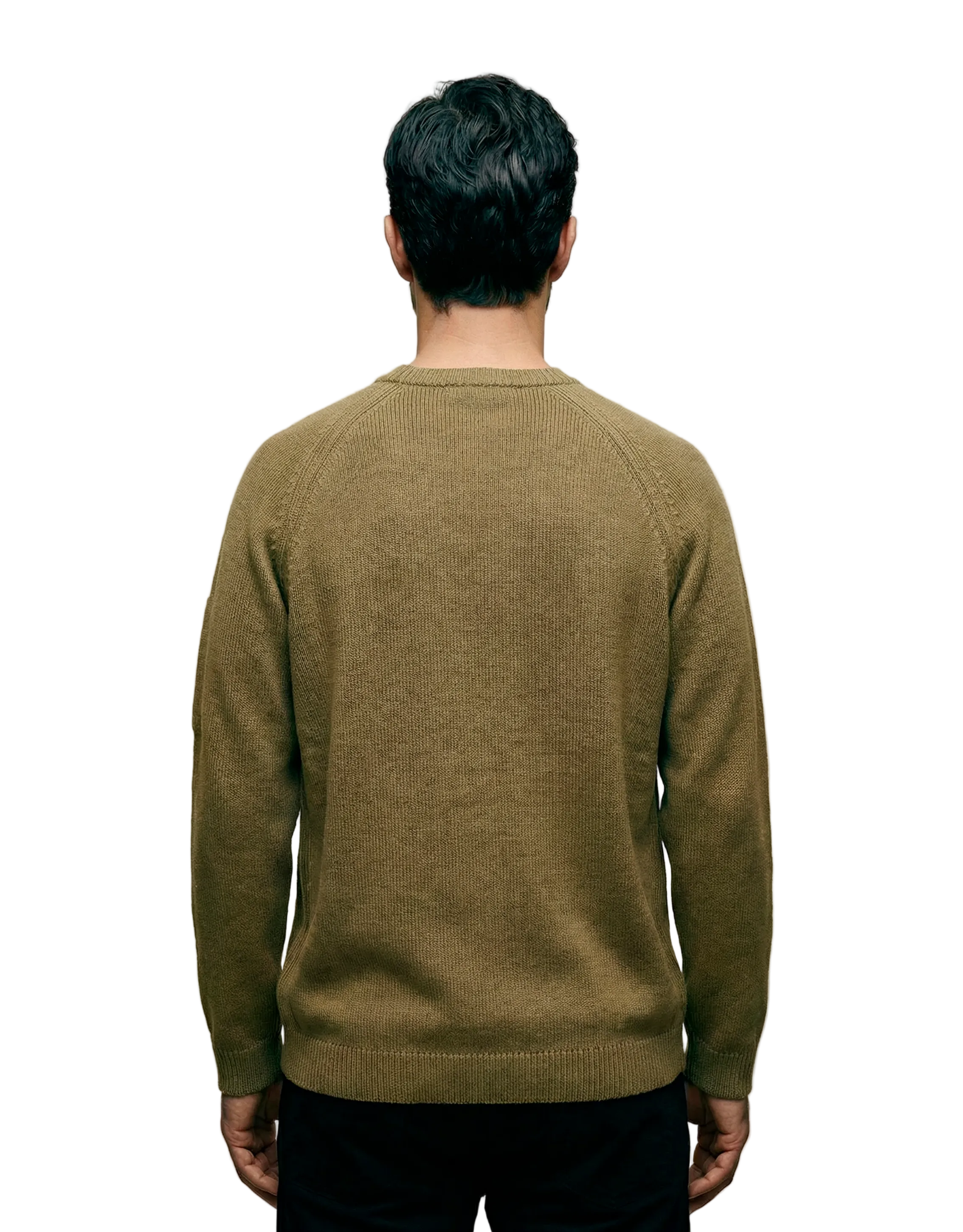 Cotton Chenille Crewneck Lens Sweater