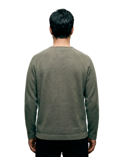 Heavy Piquet Pigment Dyed Mockneck Sweatshirt