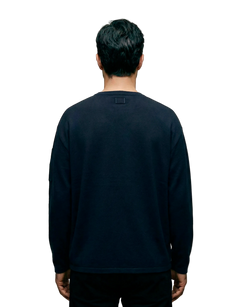 Cotton Sea Island Crewneck Lens Sweater