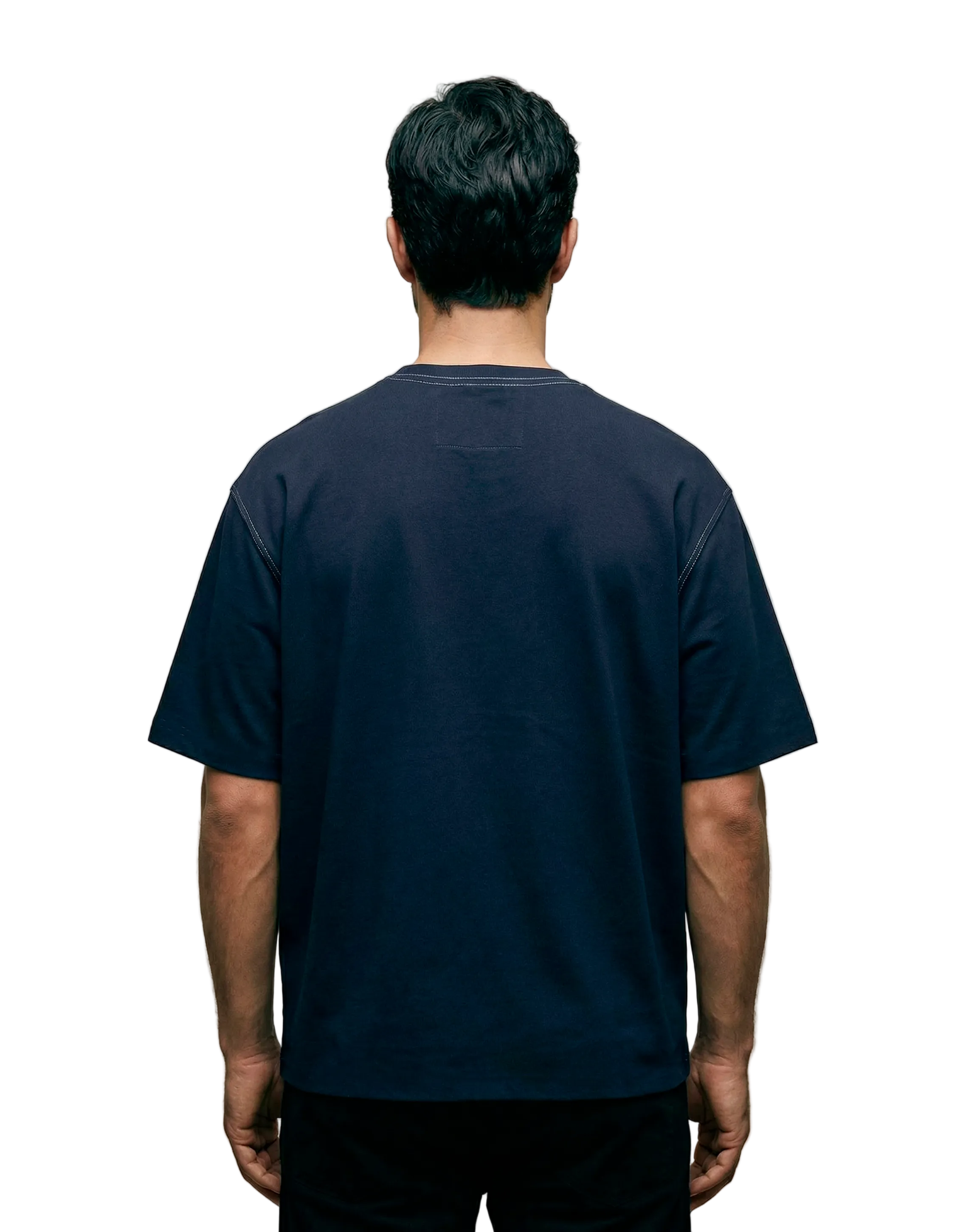 Mercerized Jersey 30/2 Twisted Short Sleeve Logo T-Shirt