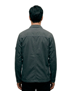 Organic Gabardine Zipped Lens Overshirt