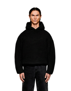 Chunky Rib Knit Hoody