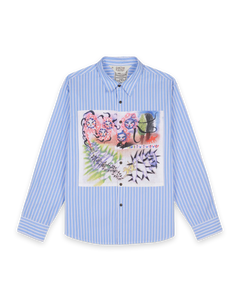 Omer Striped Oxford Button Up Shirt