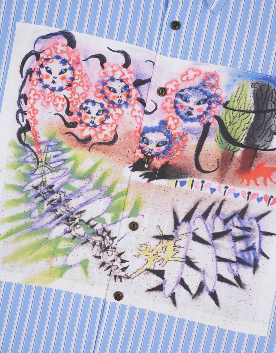 Omer Striped Oxford Button Up Shirt