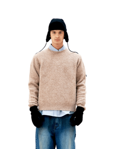 COOR Hairy Alapaca - Blend Crewneck Sweater | Rezet Store