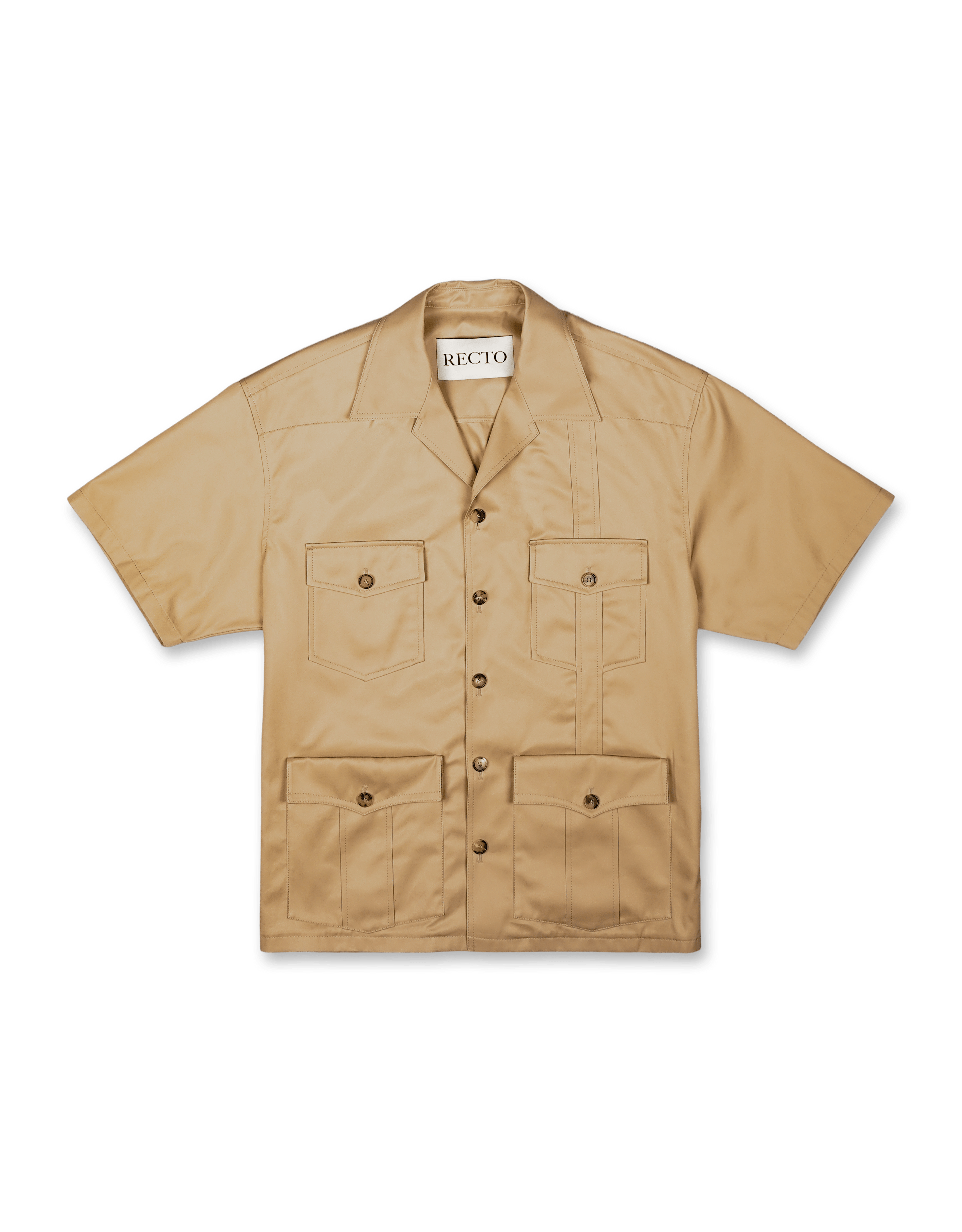 Matt Cotton Multi Pockets Shirt