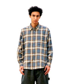 Ombre Flannel One Pocket Checkered Shirt