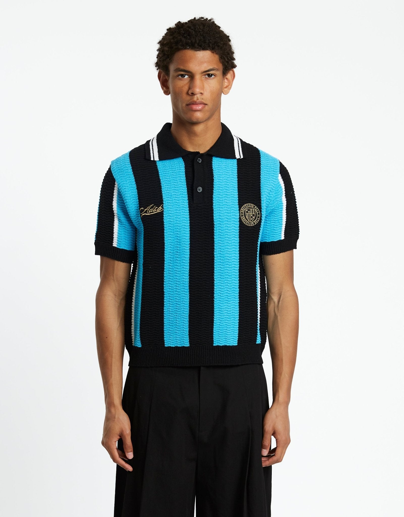 Andersson Bell Stripe Soccer Polo Sweater | Rezet Store