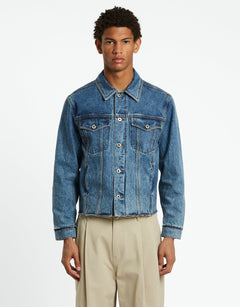 COOR Shadow Washed Cutoff Denim Trucker | Rezet Store